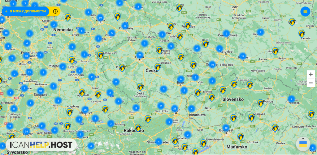 Безкоштовне житло у Чехії і по всьму світу українським біженцям