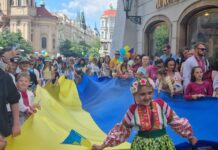 Акція "Дякуємо Чехія." Хода у вишиванках.