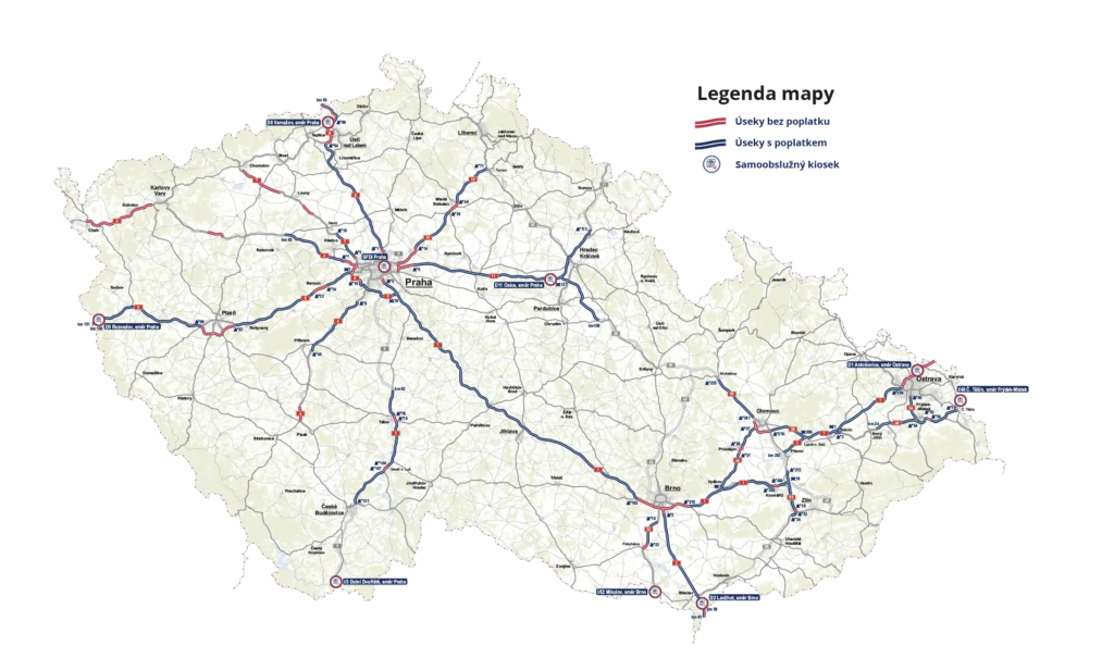 платні дороги в Чехії