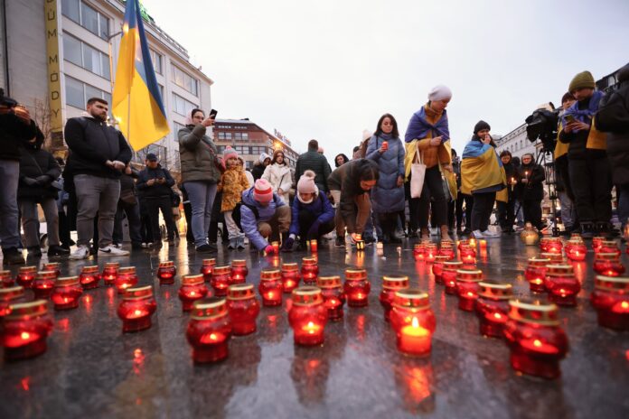 В Празі вшанували пам’ять жертв Голодомору в Україні. Фото: Anton Filonenko