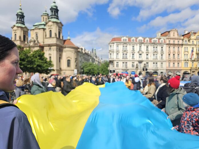 Акція на підтримку України в Празі
