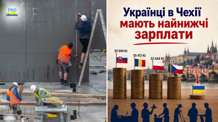 зарплата українців в Чехії